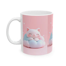 Load image into Gallery viewer, Cute Cat Ceramic Mug - Perfect Gift for Cat Lovers, Cozy Home Decor, Pink Cat Mug, Pet Lover&#39;s Coffee Mug, Birthday and Holiday Gift