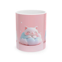 Load image into Gallery viewer, Cute Cat Ceramic Mug - Perfect Gift for Cat Lovers, Cozy Home Decor, Pink Cat Mug, Pet Lover&#39;s Coffee Mug, Birthday and Holiday Gift