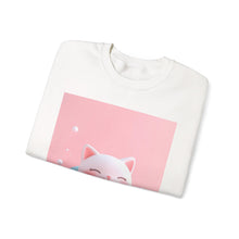 Load image into Gallery viewer, Cozy Cat Dream Sweatshirt, Cute Sweatshirt, Gifts for Cat Lovers, Relaxing Crewneck, Animal Lover Apparel, Soft Pastel Fashion, Chill [...]