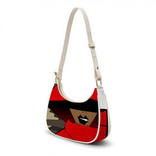 Load image into Gallery viewer, Leather Crescent Bag Poppin Hood Camo Wht Trim