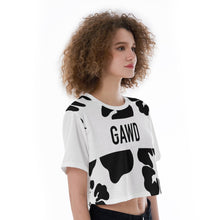 Load image into Gallery viewer, GAWD Cropped T-Shirt Black &amp; White | Bobbie National