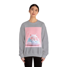 Load image into Gallery viewer, Cozy Cat Dream Sweatshirt, Cute Sweatshirt, Gifts for Cat Lovers, Relaxing Crewneck, Animal Lover Apparel, Soft Pastel Fashion, Chill [...]