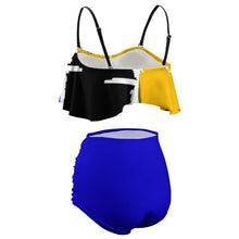 Load image into Gallery viewer, Royal Wave 2-Piece Ruffle Tankini Swimsuit