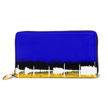Load image into Gallery viewer, Royal Wave Blue Long Clutch Wallet