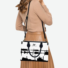Load image into Gallery viewer, BN Black n' White Wave Tote Bag