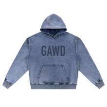 Load image into Gallery viewer, GAWD Unisex Hoodie Washed Blue | Bobbie National Streetwear