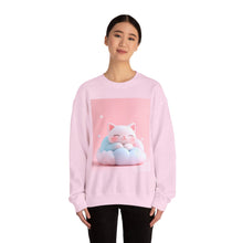 Load image into Gallery viewer, Cozy Cat Dream Sweatshirt, Cute Sweatshirt, Gifts for Cat Lovers, Relaxing Crewneck, Animal Lover Apparel, Soft Pastel Fashion, Chill [...]
