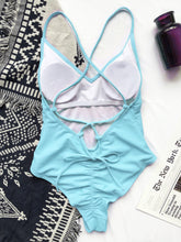 Load image into Gallery viewer, Crisscross Spaghetti Strap One-Piece Swimwear