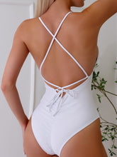 Load image into Gallery viewer, Crisscross Spaghetti Strap One-Piece Swimwear