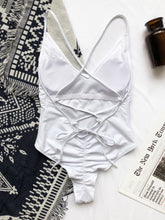 Load image into Gallery viewer, Crisscross Spaghetti Strap One-Piece Swimwear
