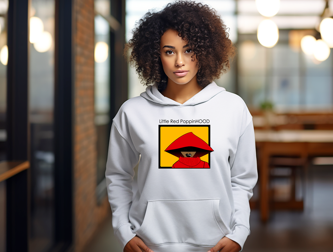 Cozy Unisex Hoodie with 'Little Red Poppinhood  From Childhood' Design - Perfect Gift for Fall, Halloween, Story Lovers, Casual Wear