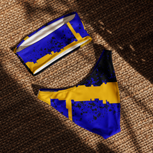 Load image into Gallery viewer, Royal Wave Blue Bandeau Bikini