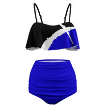 Load image into Gallery viewer, Royal Wave 2-Piece Ruffle Tankini Swimsuit