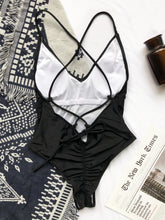 Load image into Gallery viewer, Crisscross Spaghetti Strap One-Piece Swimwear