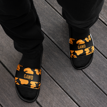 Load image into Gallery viewer, GAWD Mens Slides Black &amp; Gold | Bobbie National Streetwear Sandals