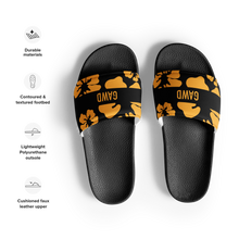 Load image into Gallery viewer, GAWD Mens Slides Black &amp; Gold | Bobbie National Streetwear Sandals