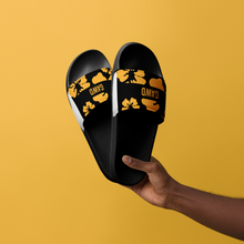 Load image into Gallery viewer, GAWD Mens Slides Black &amp; Gold | Bobbie National Streetwear Sandals
