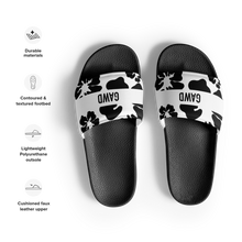 Load image into Gallery viewer, GAWD Womens Slides Black &amp; White | Bobbie National Streetwear